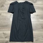 Miu Miu Gray Wool Classic Short Sleeve Dress Size 38 Photo 3