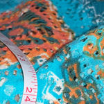 Ruby Rd . colorful southwestern print mesh top with gold-toned accents 24” P2P Photo 4