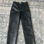 Aritzia  Wilfred the Melina high waisted straight leg vegan black leather pants  Photo 12