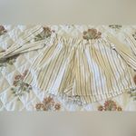 Love Tree Striped Women's Shorts with Tie Waist size Medium white & gray Photo 3