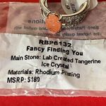 Bomb Party RBP6132 “Fancy Finding You” LC Ice Crystal on Rhodium Size 9 Ring NWT Silver Photo 6