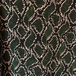 Michael Kors Michael  Green, White & Black Stretchy Snakeprint Dress Size L Photo 1