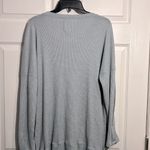 New York Laundry  Women's Light Blue Long Sleeve V-neck Sweater - Size 1x Photo 6