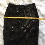DKNY Women’s Side Slit knee Length sequined pencil skirt in black size 2 Photo 6