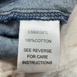 Acid Wash Denim Cotton Mini Skater Skirt Button On Suspenders En Crème Y2K Retro Blue Size M Photo 5