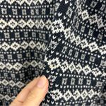 Vintage LizWear Cotton Navy White Patterned Knit Sweater Size L Blue Size L Photo 7
