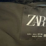 ZARA NWT Hooded Puffer Jacket Water Repellent Black bloggers Fav Photo 5