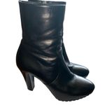 Aquatalia  black leather heeled boots Photo 3