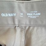 Old Navy New  Womens High-Rise Pixie Flare Smooth Pockets 14 Tall Photo 4