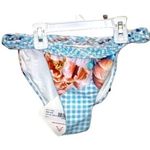 6 Shore Road  Bright Bikini by Pooja Beach triangle Peony Gingham blue S Domingo Photo 1