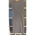 Calvin Klein  Cap Sleeve Lined Peplum Grey  Sheath Dress Womens Size 8 Photo 2