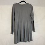 Venus Women’s Charcoal Gray Long Sleeve Jeweled Emblished Cocktail Dress Size 14 Photo 4
