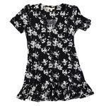 Michael Michael Kors Botanical Print Matte Jersey Dress Black & White Size XL Photo 2