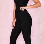 House Of CB London Lori Bodysuit Jumpsuit in Black Photo 1