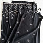 Younique Clothing Vintage Black Floral Embroidered Maxi Dress Women's Medium Photo 2