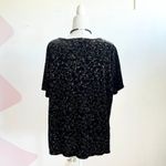 Notations  Vintage Black Velvet Top Whimsigoth Gothic Romantic Holiday 1X Photo 1