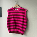 Molly Goddard Claus Pink Striped Lambswool Sleeveless Sweater Vest Size XS Photo 3