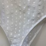 Topshop  Women’s white lace long sleeve bodysuit size 4 Photo 2