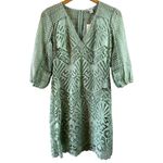 NWT Sundance Charleston Seafoam Green Lace Overlay Dress Women's Size 6 Photo 1