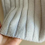 Lord & Taylor Periwinkle Cowl Neck Knit Sweater, Size Medium Gray Photo 3