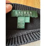 Ralph Lauren Lauren  Boatneck Black & White Stripped Sweater Size L Photo 1