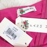 FANM MON Amarya Pink One Shoulder Dress Long Sleeve Cutout Embroidered XS New Photo 5