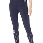 Adidas Blue & White Athletic Sport Legging Pants M Photo 0