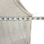 Treasure & Bond Crop Jumpsuit L Cream Rayon Linen Wide Leg Breezy Boho Lagenlook Photo 6