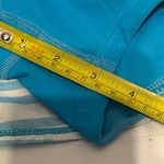Lululemon Blue and White Striped Athletic Skort Size 10 Built-In Shorts Grip Hem Photo 7