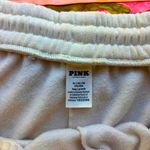 PINK - Victoria's Secret victoria's secret PINK ivy fleece wide leg split hem sweatpants winter white 86  Photo 7