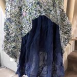 Zadig & Voltaire Wrap Dress Green Betty Mousseline Floral Puff Sz Small / Medium Photo 6