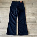 Levi's Levi’s Ribcage Crop Flare Black Corduroy Jeans Size: 27 Photo 4