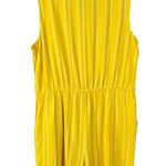 Style & Co XX-Large Romper Shorts Striped V-Neck Sleeveless Pockets Yellow New Photo 3