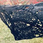 Bold Elements black lace top with long bell sleeves and back zipper Photo 12