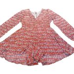 Altar'd State Altar’d State Orange-Red Short Jumpsuit Size M EUC Scoop Neck Flutter Sleeve Fit Photo 2