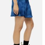 Free People NWT  Martine Flirt Tie Dye Mini Skirt | Blue | Size 10 Photo 2