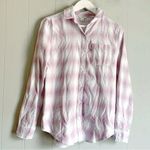 Aeropostale  Ladies' Flannel Button-Up Shirt Pink Plaid Size XS Photo 0