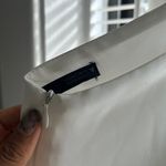 ZARA White Satin Dress Photo 3