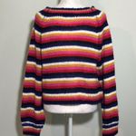Almost Famous NWT Multicolor Stripe Retro Sweater Size Medium Photo 3
