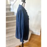 Talbots  Dark Blue Denim Long Sleeve Button Down Shirt Photo 1