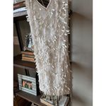 retrofete Haven Embellished Mini Dress White/Silver Womens Size Medium Silver Photo 7