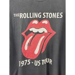 The Rolling Stones Women’s Medium Dark Grey Short Sleeve Shirt with Logo on Fron Photo 1