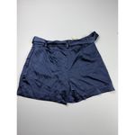 INC International Concepts Belted Shorts Dressy Casual Party Size 6 Blue Photo 5