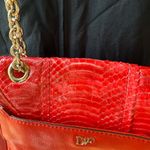 Diane Von Furstenberg  Red Leather Chain Bag Photo 3