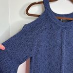 International concepts Cold Shoulder Sweater Women’s Size XL Blue Black Photo 2