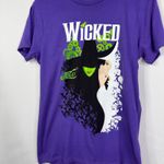 Wicked Musical Broadway Theatrical Graphic T Shirt Purple Cotton Short Sleeve Size L Photo 3