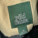 NWT WILD FABLE Women's Canvas & Faux Leather Bomber Jacket Sz XS ✨ Photo 7