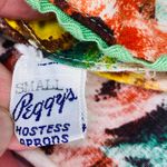 Peggy’s Hostess Aprons Vintage 60’s Peggy’s Hostess Colorful Floral Apron Smock Photo 7