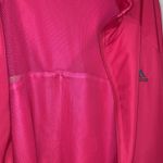 Adidas  Track Jacket Women XL Pink Red 3 Stripe Jogger Windbreaker Reflective Zip Photo 7