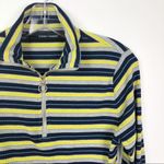 Code x Mode Striped Mock Neck Zip Front Top Size Medium Photo 5